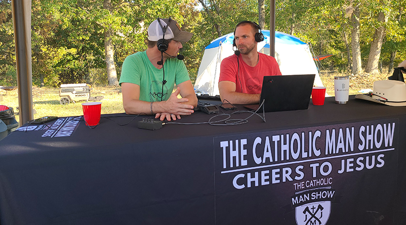 Adam and Dave at the 2022 Catholic Man Show Campout