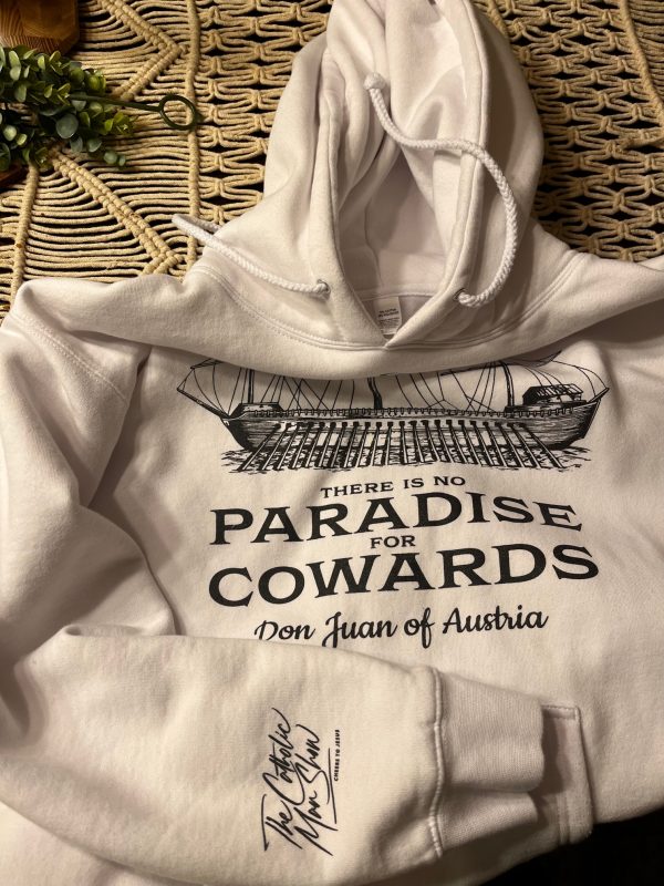 There Is No Paradise for Cowards White Hoodie