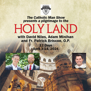 Catholic Man Show Holy Land